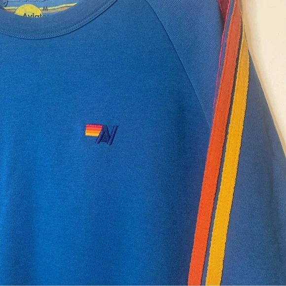 Aviator Nation Classic Crew Sweatshirt Caribbean Vintage